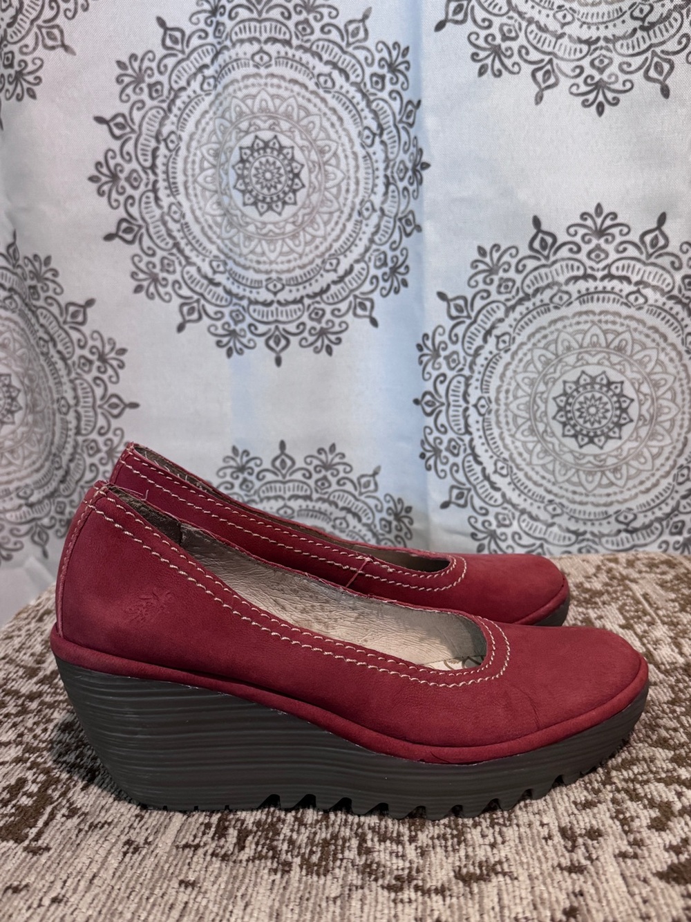 Women's Red Wedge Pumps - Fly London